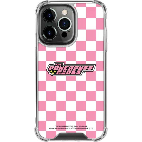 Cartoon Network Powerpuff Girls Checkered iPhone 16 Pro Max Clear Case