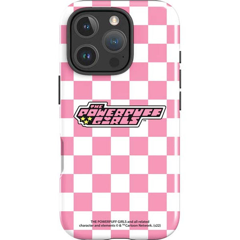 Cartoon Network Powerpuff Girls Checkered iPhone 16 Pro Max Impact Case