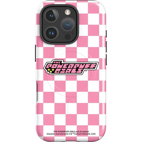 Cartoon Network Powerpuff Girls Checkered iPhone 16 Pro Max Magsafe Impact Case