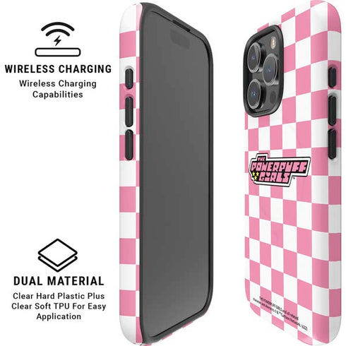 Cartoon Network Powerpuff Girls Checkered iPhone 16 Pro Max Magsafe Impact Case