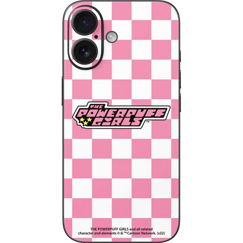 Cartoon Network Powerpuff Girls Checkered iPhone 16 Skin
