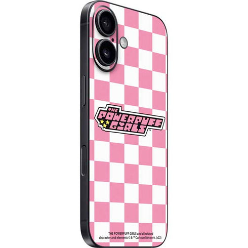 Cartoon Network Powerpuff Girls Checkered iPhone 16 Skin