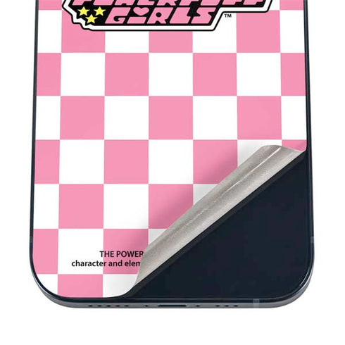 Cartoon Network Powerpuff Girls Checkered iPhone 16 Skin