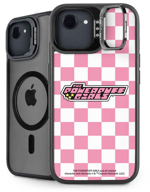 Cartoon Network Powerpuff Girls Checkered iPhone 16e Kickstand Case