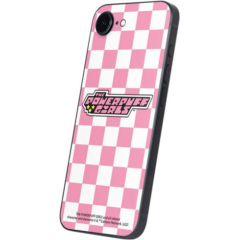 Cartoon Network Powerpuff Girls Checkered iPhone 16e Skin