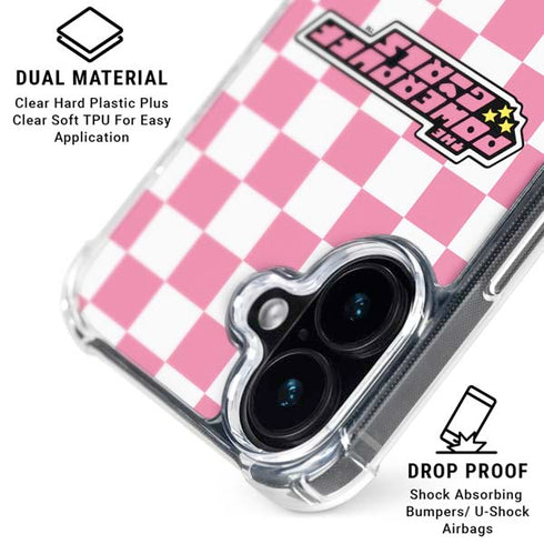 Cartoon Network Powerpuff Girls Checkered iPhone 17 Clear Case