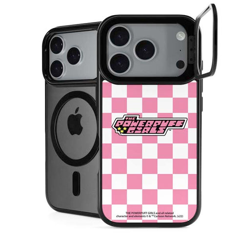 Cartoon Network Powerpuff Girls Checkered iPhone 18 Pro Kickstand Case