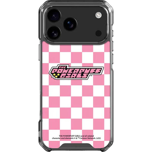 Cartoon Network Powerpuff Girls Checkered iPhone 18 Pro Max Clear Case