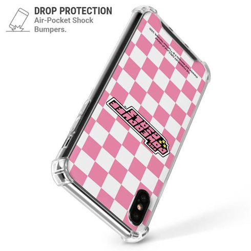 Cartoon Network Powerpuff Girls Checkered iPhone X/XS Clear Case