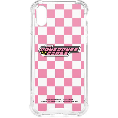 Cartoon Network Powerpuff Girls Checkered iPhone XS Clear Case