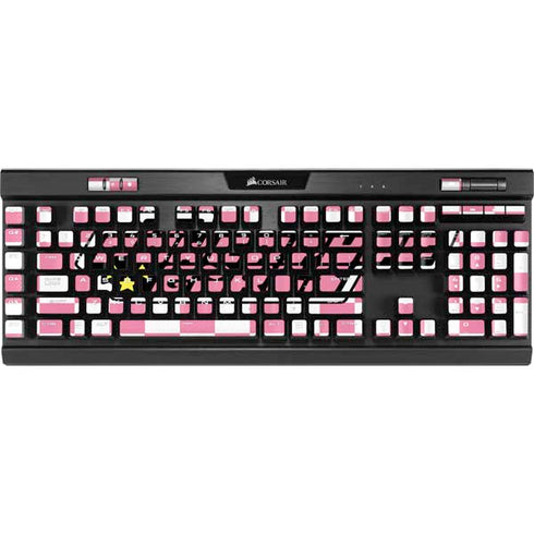 Cartoon Network Powerpuff Girls Checkered K95 RGB PLATINUM Mechanical Gaming Keyboard Skin