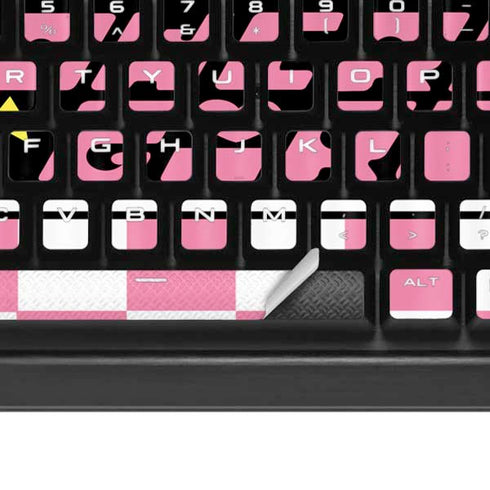 Cartoon Network Powerpuff Girls Checkered K95 RGB PLATINUM Mechanical Gaming Keyboard Skin