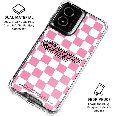 Cartoon Network Powerpuff Girls Checkered Moto G Power 5G (2024) Clear Case