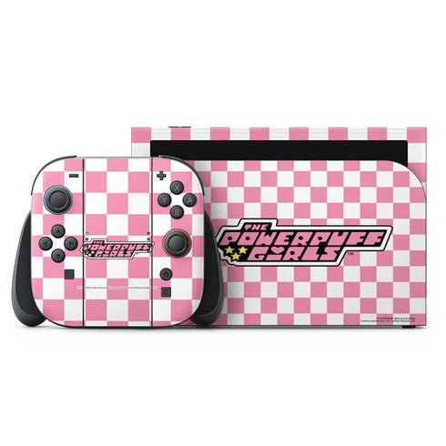 Cartoon Network Powerpuff Girls Checkered Nintendo Skins