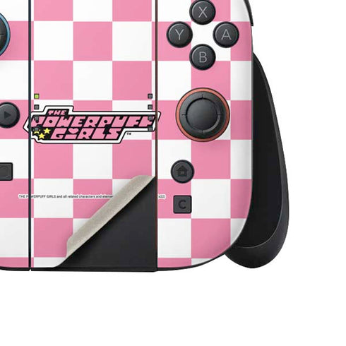 Cartoon Network Powerpuff Girls Checkered Nintendo Switch 2 (2025) Joy-Con Controller Skin