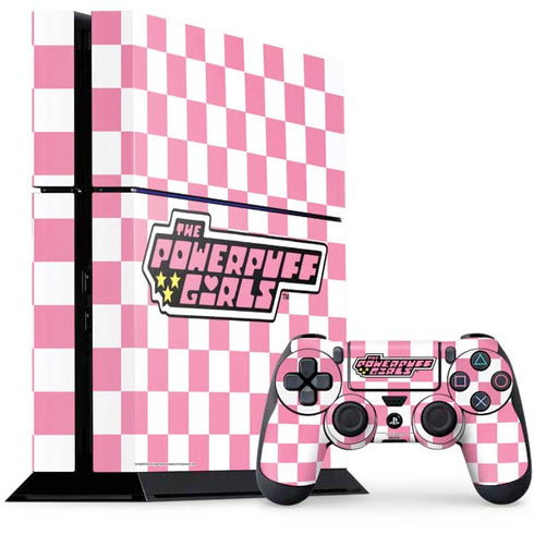 Cartoon Network Powerpuff Girls Checkered PlayStation PS4 Skins