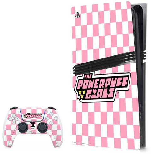 Cartoon Network Powerpuff Girls Checkered PlayStation PS5 Skins