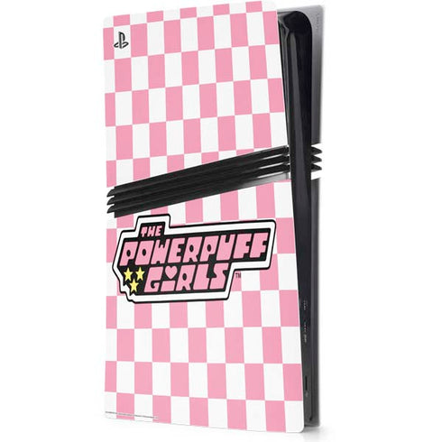 Cartoon Network Powerpuff Girls Checkered PS5 Pro Console Skin