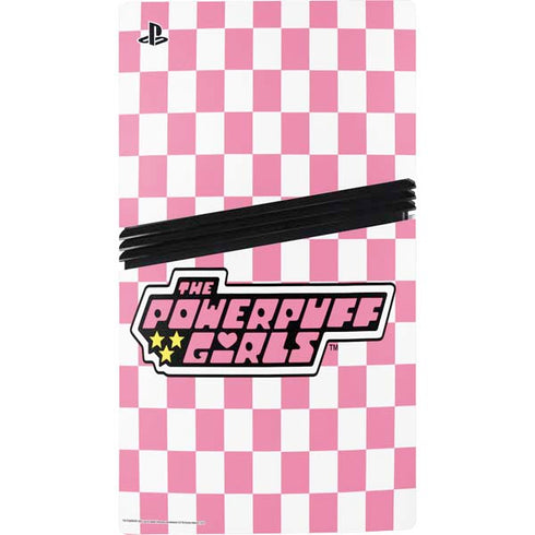 Cartoon Network Powerpuff Girls Checkered PS5 Pro Console Skin