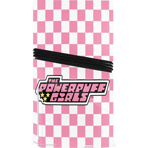 Cartoon Network Powerpuff Girls Checkered PS5 Pro Disk Console Skin