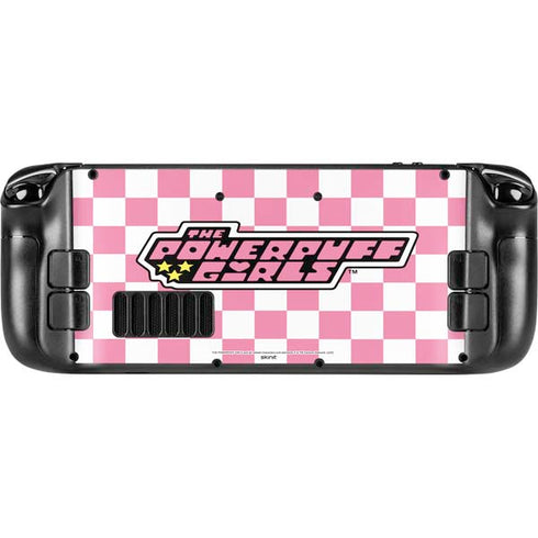 Cartoon Network Powerpuff Girls Checkered Steam Deck Handheld Gaming Computer Skin