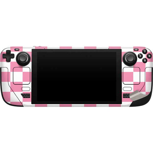Cartoon Network Powerpuff Girls Checkered Steam Deck Handheld Gaming Computer Skin