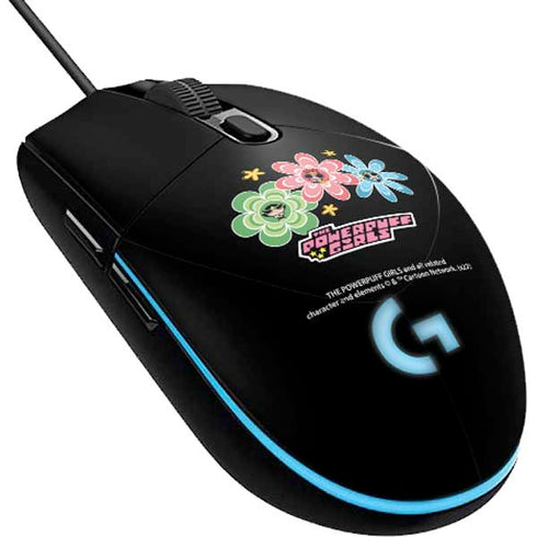 Cartoon Network Powerpuff Girls Flowers G203 Prodigy RGB Wired Gaming Mouse Skin