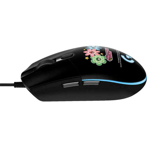 Cartoon Network Powerpuff Girls Flowers G203 Prodigy RGB Wired Gaming Mouse Skin