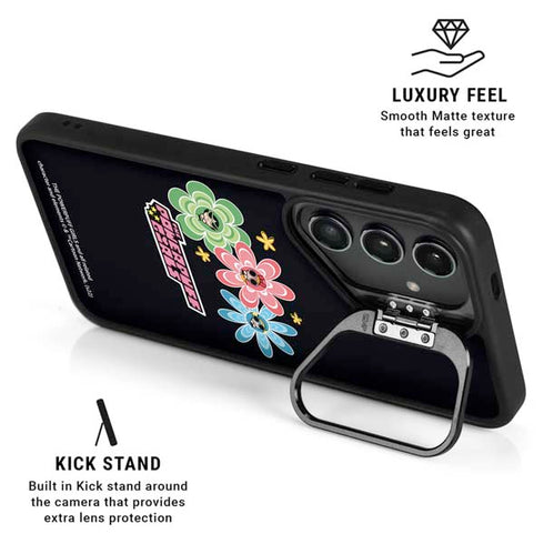 Cartoon Network Powerpuff Girls Flowers Galaxy S25 Kickstand Case