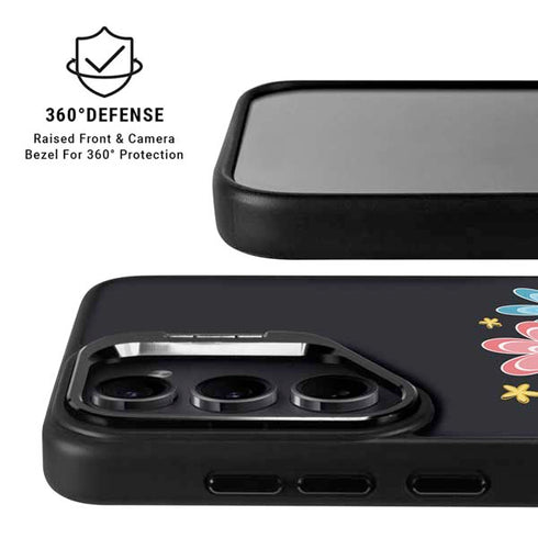 Cartoon Network Powerpuff Girls Flowers Galaxy S25 Kickstand Case