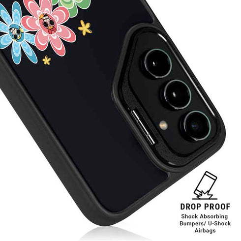 Cartoon Network Powerpuff Girls Flowers Galaxy S25 Kickstand Case