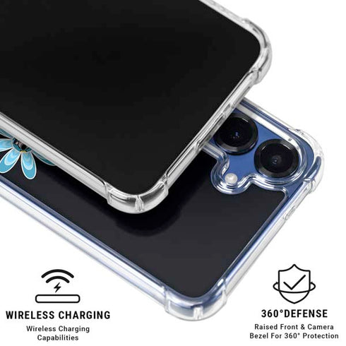 Cartoon Network Powerpuff Girls Flowers Galaxy S25 Clear Case