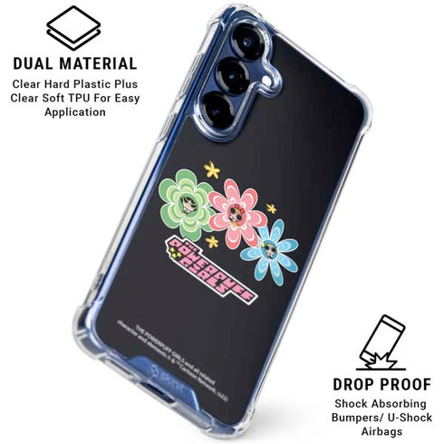 Cartoon Network Powerpuff Girls Flowers Galaxy S25 Clear Case