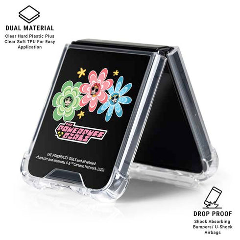 Cartoon Network Powerpuff Girls Flowers Galaxy Z Flip6 Clear Case