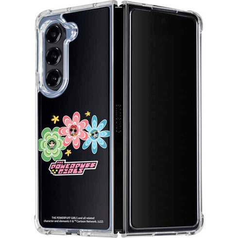 Cartoon Network Powerpuff Girls Flowers Galaxy Z Fold5 5G Clear Case