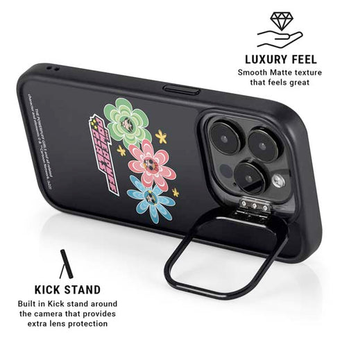 Cartoon Network Powerpuff Girls Flowers iPhone 14 Pro Kickstand Case