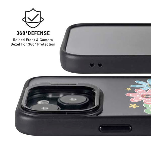 Cartoon Network Powerpuff Girls Flowers iPhone 15 Plus Kickstand Case