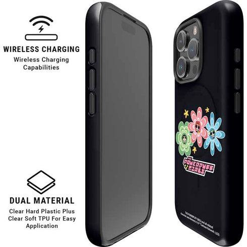Cartoon Network Powerpuff Girls Flowers iPhone 16 Pro Max Magsafe Impact Case