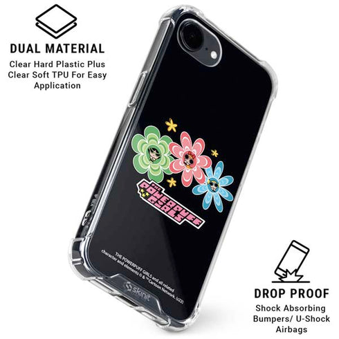 Cartoon Network Powerpuff Girls Flowers iPhone 16e Clear Case