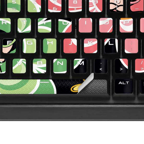 Cartoon Network Powerpuff Girls Flowers K95 RGB PLATINUM Mechanical Gaming Keyboard Skin