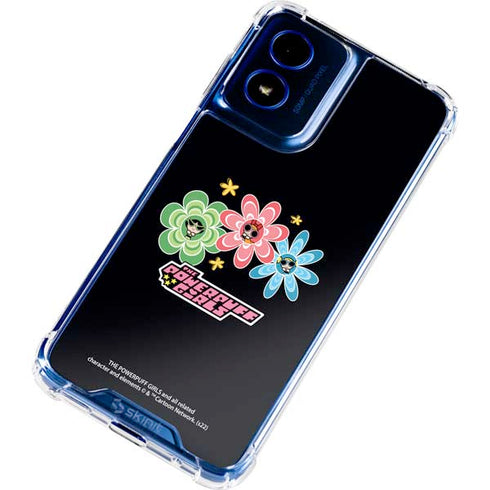 Cartoon Network Powerpuff Girls Flowers Moto G 5G (2024) Clear Case