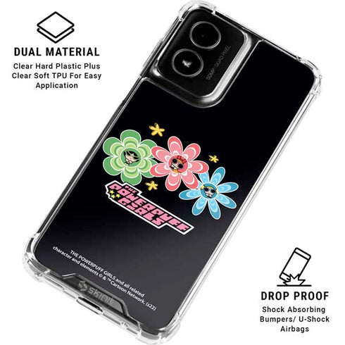 Cartoon Network Powerpuff Girls Flowers Moto G Power 5G (2024) Clear Case