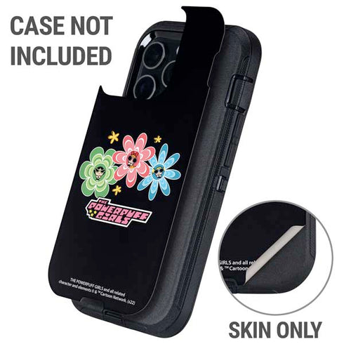 Cartoon Network Powerpuff Girls Flowers Otterbox Defender iPhone Skin