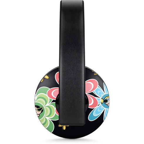 Cartoon Network Powerpuff Girls Flowers PlayStation 4 Gold Wireless Headset Skin