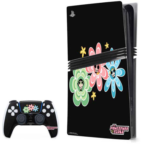 Cartoon Network Powerpuff Girls Flowers PS5 Pro Bundle Skin