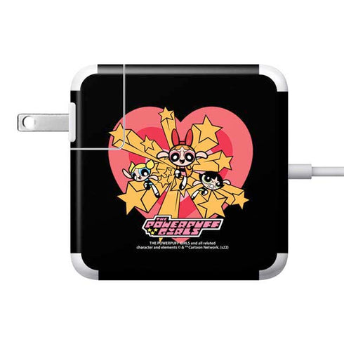 Cartoon Network Powerpuff Girls Gold Stars 85W Power Adapter (15 and 17 inch MacBook Pro Charger) Skin