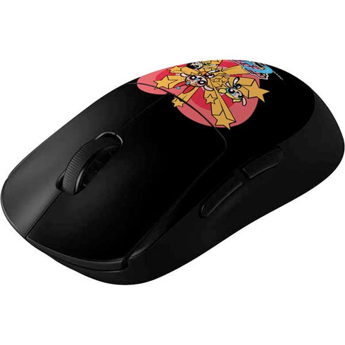 Cartoon Network Powerpuff Girls Gold Stars G Pro Wireless Gaming Mouse Skin
