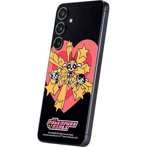 Cartoon Network Powerpuff Girls Gold Stars Galaxy A16 5G Skin