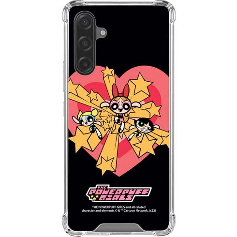 Cartoon Network Powerpuff Girls Gold Stars Galaxy A17 Clear Case