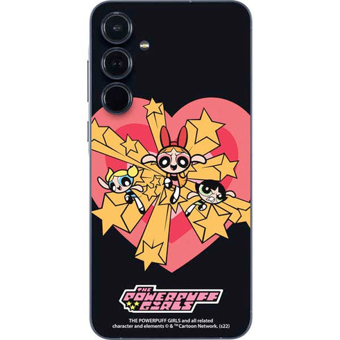 Cartoon Network Powerpuff Girls Gold Stars Galaxy A36 5G Skin